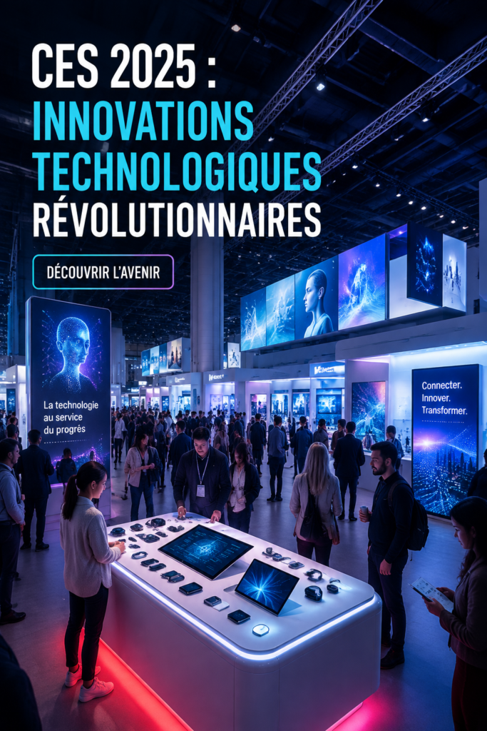 Une femme utilisant une nouvelle technologie en 2025.