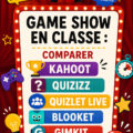 Un enseignant utilise Kahoot en classe pour animer un quiz interactif avec ses élèves.