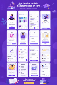 Une femme utilisant une application e-learning sur sa tablette dans un environnement d'étude chaleureux.