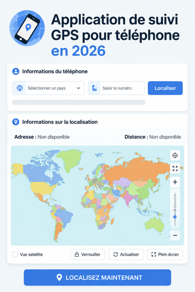 Une femme utilisant une application de suivi GPS sur son smartphone en 2026.