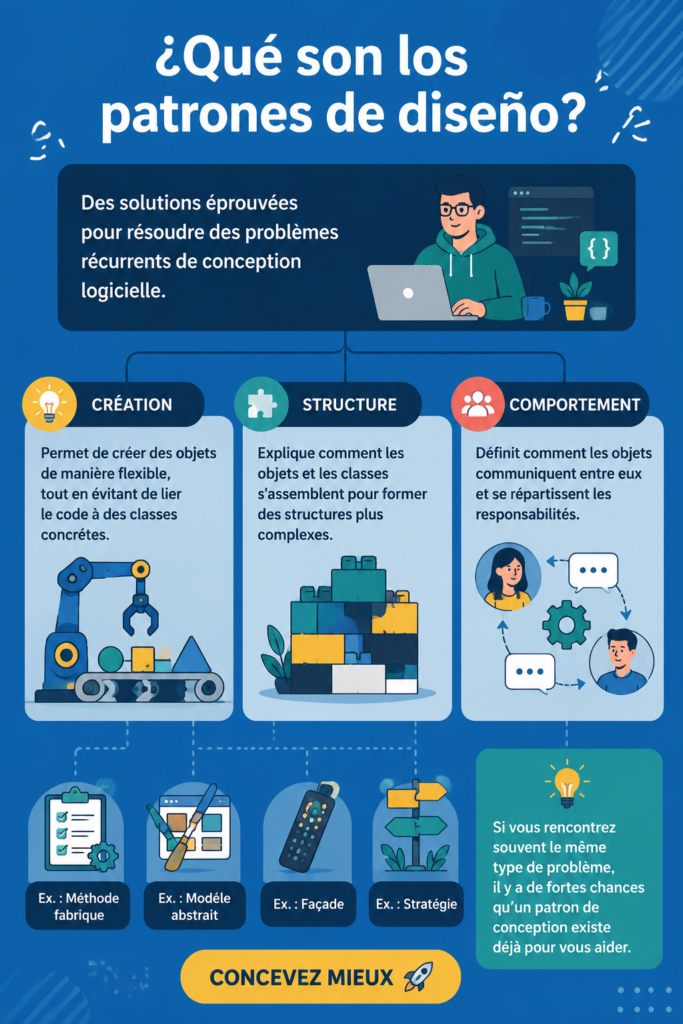 Un aperçu des motifs de design dans le développement logiciel