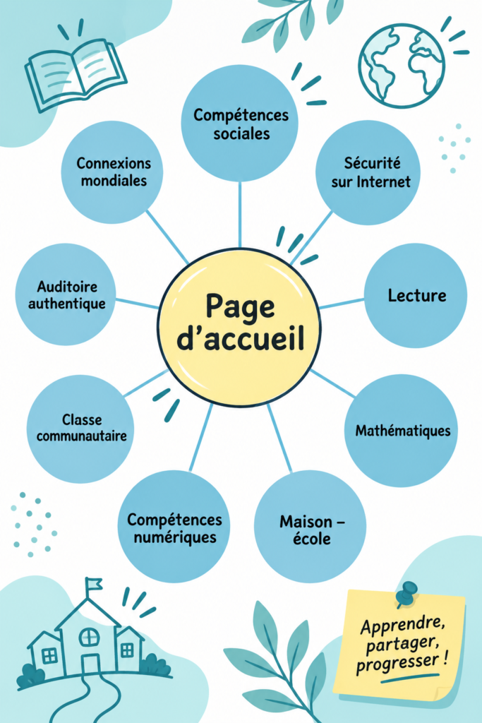 Exemple de page d'accueil moderne et attrayante pour un site web.
