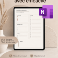 Capture d'écran d'un planner OneNote 2025 avec une interface conviviale pour l'organisation