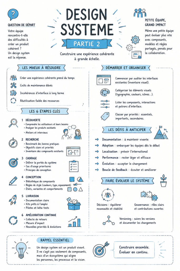 Image montrant un tableau de design avec des éléments colorés et organisés.