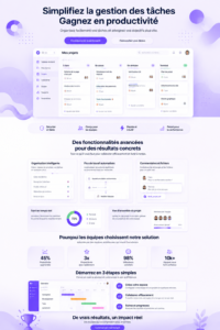 Modèle TaskGo pour site technologique avec design moderne.