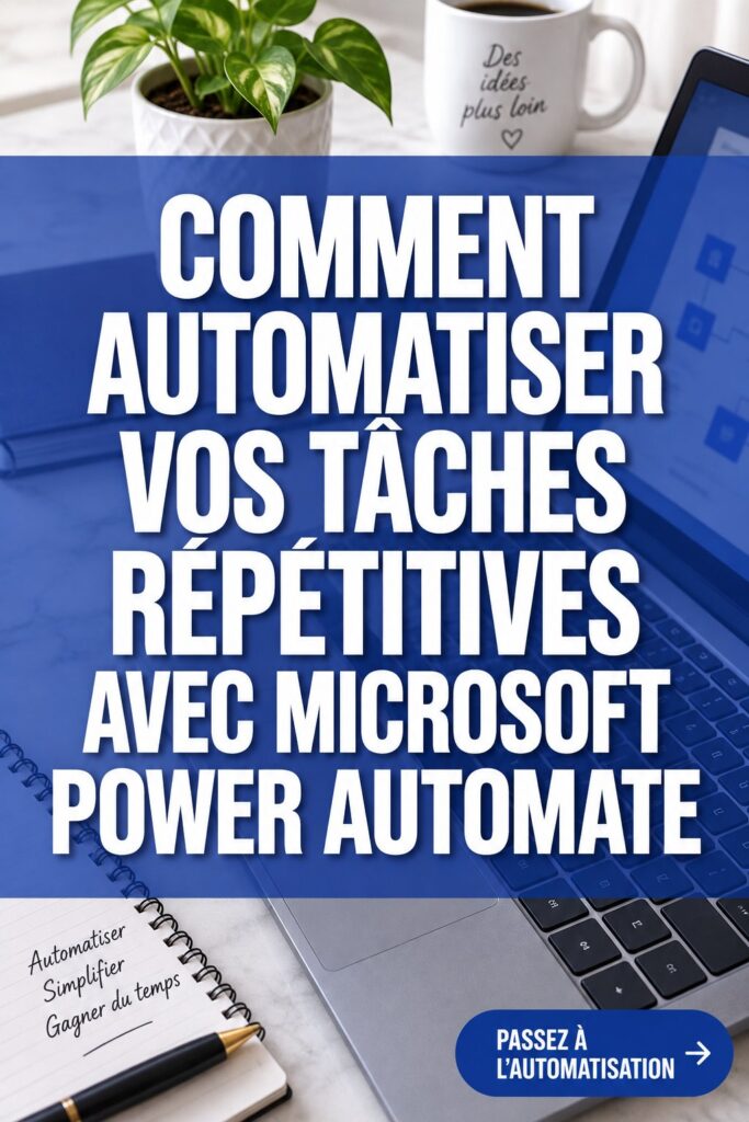 Femme utilisant Microsoft Power Automate pour automatiser ses tâches