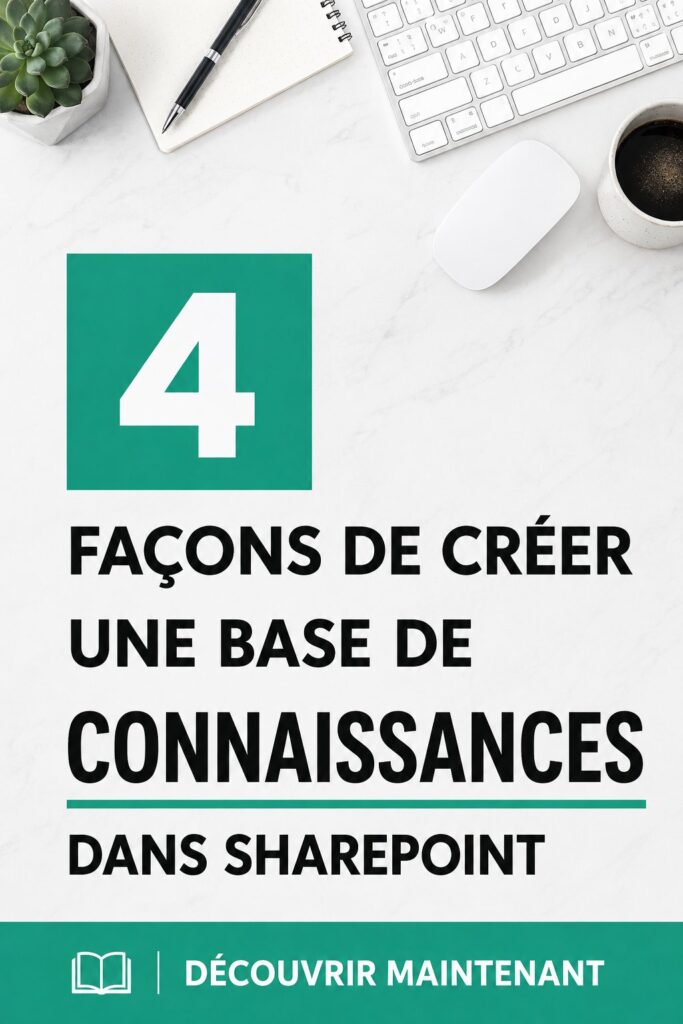 Capture d'écran d'une interface SharePoint montrant une base de connaissances