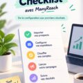 Check-list d'onboarding affichée sur un écran d'ordinateur, avec des éléments clairement listés.