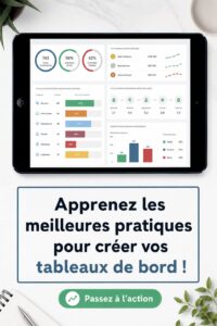Un tableau de bord interactif montrant des données visuelles claires
