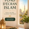 Fond d’écran islamique coloré avec motifs géométriques