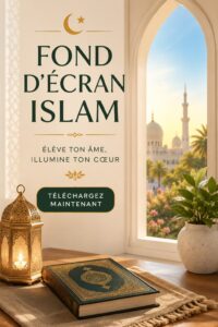 Fond d’écran islamique coloré avec motifs géométriques