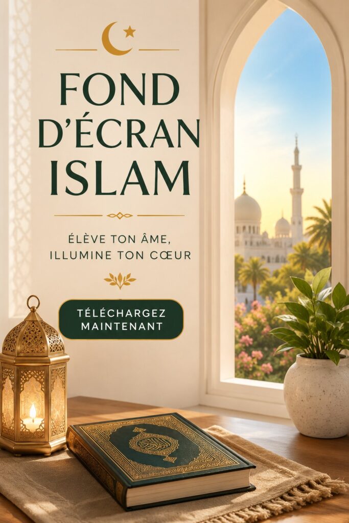 Fond d’écran islamique coloré avec motifs géométriques