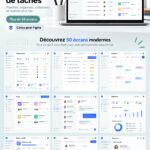Capture d'écran de Taskhub, un tableau de bord de gestion des tâches facile à utiliser.