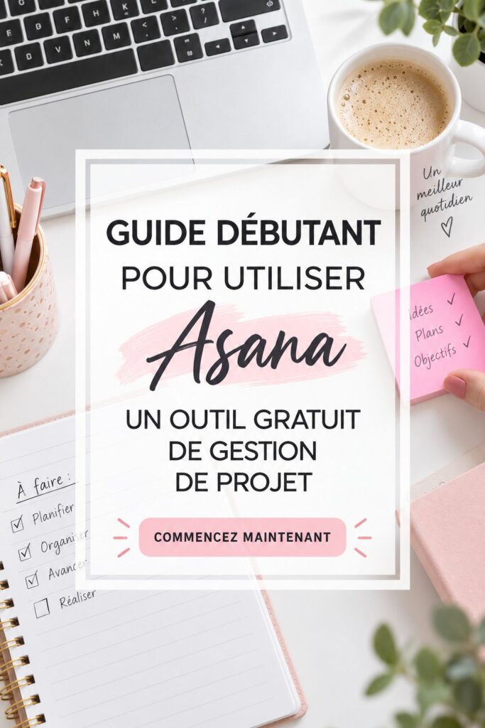 Une femme utilisant Asana, un outil de gestion de projet sur son ordinateur