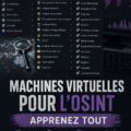 Femme devant un ordinateur, utilisant une machine virtuelle pour des recherches OSINT.