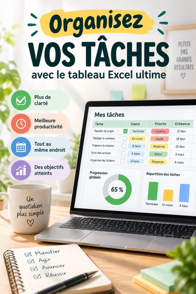 Femmes utilisant un ordinateur avec Excel pour organiser leurs tâches. Tracker de tâches sur écran.