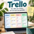 Capture d'écran de Trello avec une liste de tâches organisées selon la méthode GTD.